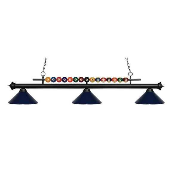 -3 Light Island/Billiard in Billiard Style-16 inches Wide By 15 inches High Bailey Street Home 372-Bel-1867584