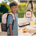 thumbnail image 5 of HUIACONG 4PCS Cute Capybara Kids Backpack Set Includes Bookbag, Lunch Box, Pencil Pouch, Water Bottle Sleeve 17 Inch Large Capacity Lightweight Build for Boys Girls Age 6-8, 5 of 7