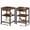 Rustic Wood, variant on edx 3-Tier Nightstand with Charging Station, Adjustable Height Bedside Table with Storage Shelf, for Bedroom & Living Room, Easy Assembly, 55 LBS Capacity, Rustic Wood