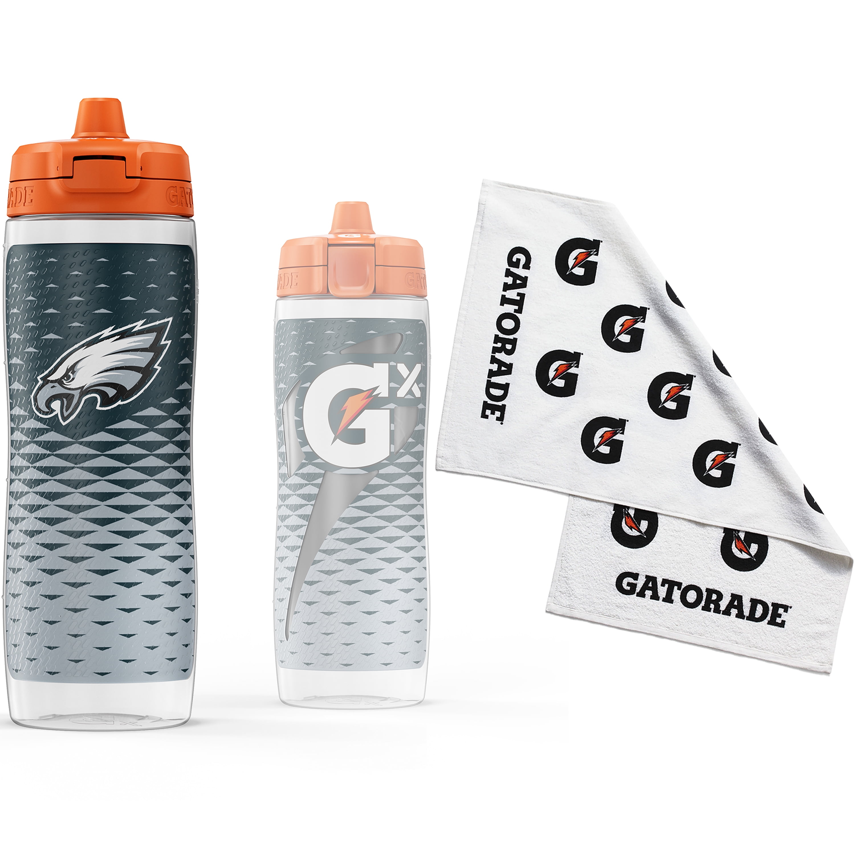Gatorade Gx Pittsburgh Steelers NFL 30 fl oz Water Bottle & Sports Towel Bundle