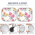thumbnail image 6 of Fotbe Colorful Flowers 2-Piece Car Windshield Sun Shade | Sun Blocker for Car Windshield | Foldable Automotive Interior Accessories for Sun Protection-Medium, 6 of 7