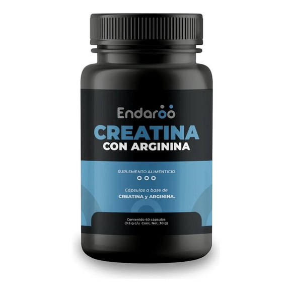 Creatina con L-Arginina Endaroo Vegano Sin Rellenos Sin Aditivos Alta Pureza