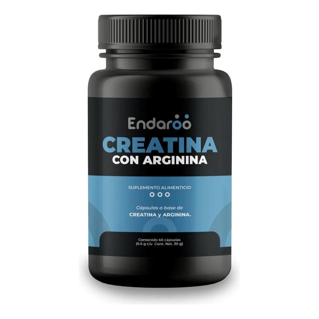 Creatina con L-Arginina Endaroo Vegano Sin Rellenos Sin Aditivos Alta Pureza