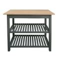 thumbnail image 2 of Casual Home Kitchen Island Bar Station with Hardwood Counter and Storage, 2 of 10