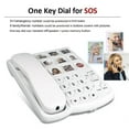 thumbnail image 4 of Big Button Phone For Seniors, Corded Telephone with Speaker For Seniors, Suitable For People with D Disorders/Hearing Vision, 4 of 9