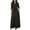 Black, variant on Dxzfnsa Long Dresses for Women Women's Comfortable Solid Color Lapel Button Dresses Long-Sleeved Waist Tie Slim Fit A Line Shirt Dresses