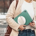 thumbnail image 6 of Kids Friendly Rugged Case for Samsung Galaxy Tab A9+ 11.0" 2023 SM-X210 / SM-X215 / SM-X216, Built-in 360° Rotatable Stand-Hand/Pencil Holder Heavy Duty Protection Cover for Tab A9+, Emeraldgreen, 6 of 18