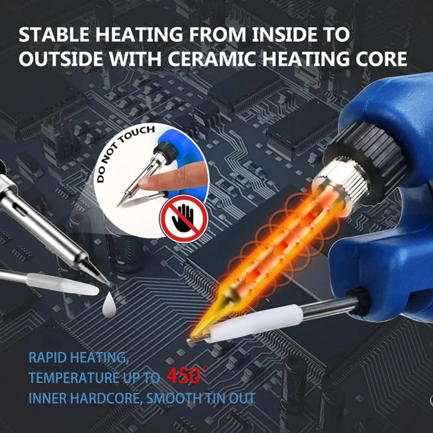 Cordless Soldering Iron Gun for Bosch 18V Li-ion Battery Handheld Welding Gun