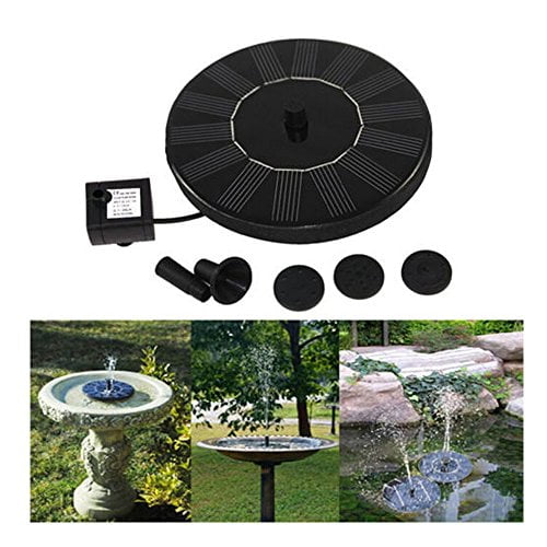 Solar Power Birdbath Fountain,Funfunman 1.4 W Solar Panel Water Floating Fountain Pump Kit... by