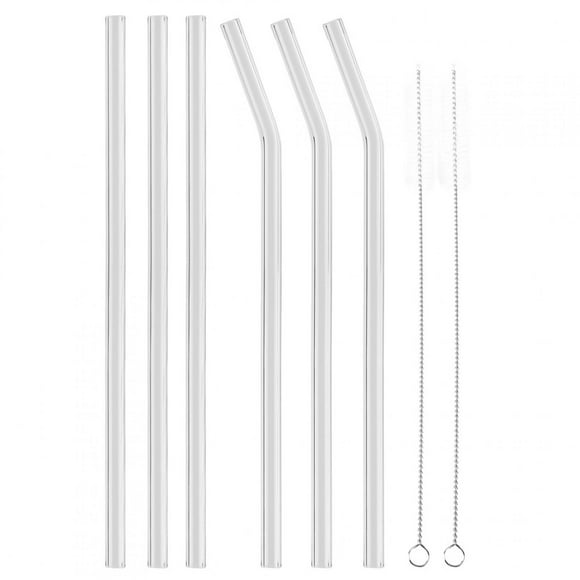 Glass Drinking Straw, Durable Heat-Resistant Transparent Straw, Not Easy To Break For Drinking Hot Cold Drinks