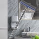 thumbnail image 5 of Cepillo para fregar pisos con mango, 2 en 1, raspa y cepilla, cepillo para bañeras y azulejos para limpiar baños, patios, cocinas y paredes. Escoba portátil., 5 of 7
