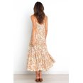 thumbnail image 4 of Cismea - Mini Vestido de Verano con Volantes Florales para Mujer, sin Mangas, con Lazo en El Hombro, LíNea Acampanada, Vestidos Cortos, Vestidos de Playa Cismea falda, 4 of 5