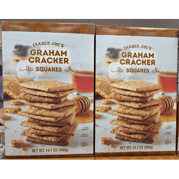 Trader Joe's Graham Cracker Squares 14.1oz 400g (2 Boxes)
