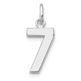 thumbnail image 1 of Quality Gold WSP07 14K Or Blanc Petit Numéro 7 Poli Charme, 1 of 1