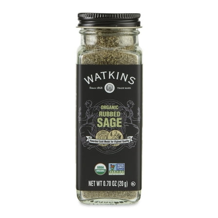 Watkins Gourmet Organic Spice Jar, Rubbed Sage, .70 oz
