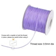 thumbnail image 3 of Unique Bargains Beading Thread Bracelet Weave Bead Craft Cord 0.5mm 159M/Roll (173-Yards) Decorative String, Light Purple, 3 of 7