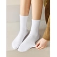 thumbnail image 6 of Womens Crew Socks Cotton Long Gym Socks Lightweight Athletic Running Socks, 6 of 10