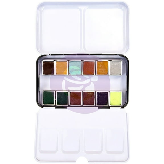 Prima Watercolor Confections Watercolor Pans 12/Pkg-Essence
