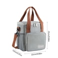 thumbnail image 3 of xaoyunyn Versatile Shoulder Crossbody Ice Bag Tote for Outdoor Picnics,Large Capacity Insulated Cooler Bag for Hot and Cold Retention,Stable and Scratch Proof with Handhold and Detachable Strap, 3 of 6