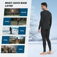 thumbnail image 5 of SIMIYA Thermal Underwear Set for Men Long Johns with Fleece Lined Base Layer for Workout Skiing Running Hiking Navy Blue, 5 of 5