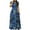 Navy, variant on Xixinqiwan No Boundaries Women's and Women's Plus Dresses,Women's Long Dress Round Neck Short Sleeve Printed Dress Maxi Dress with Pockets,2025 Summer Floral Printed Dress