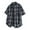 Navy, variant on Ashirexll Mens Shirts Casual, Mens Button up Shirts Short Sleeve, Summer Plaid Casual Button Tops with Pockets Turndown Collar Short Sleeve Shirts