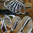 thumbnail image 3 of Clips de mosquetón, 6 piezas Clips de gancho de mosquetones Accesorios para acampar Hebilla para viajes de senderismo al aire libre, 3 of 6