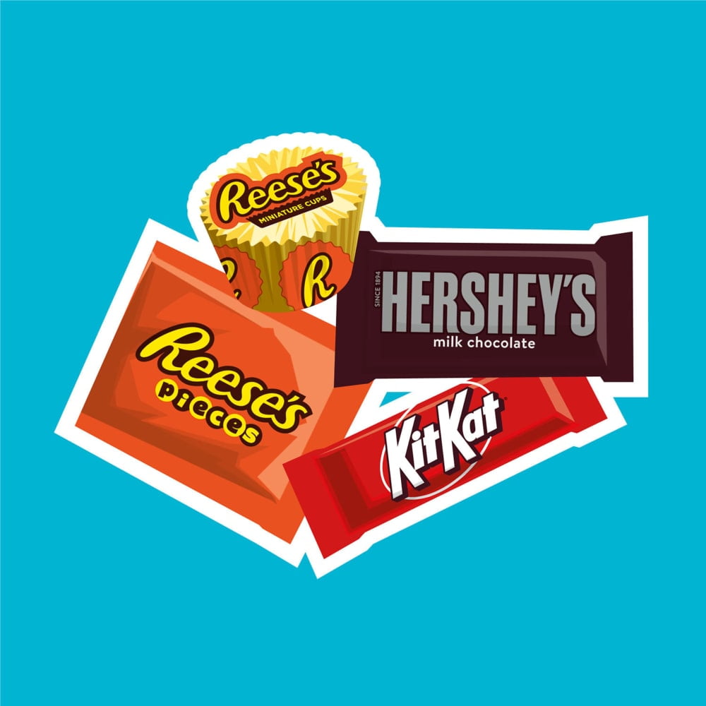 HERSHEYS KIT KAT and REESES Assorted Flavored Candy Party Pack 30.05 oz - 3 Pack