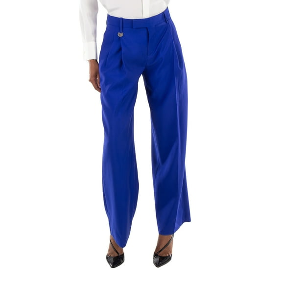 Burberry Wide- Leg Pleated Pants, Brand Size 8 (US Size 6)