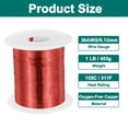 thumbnail image 2 of Uxcell 36 AWG Magnet Wire, 36 Gauge Enameled Copper Wire, 1 lb Magnetic Coil Wire for Transformer, Motor, Electric, 155C(311F), 2 of 5