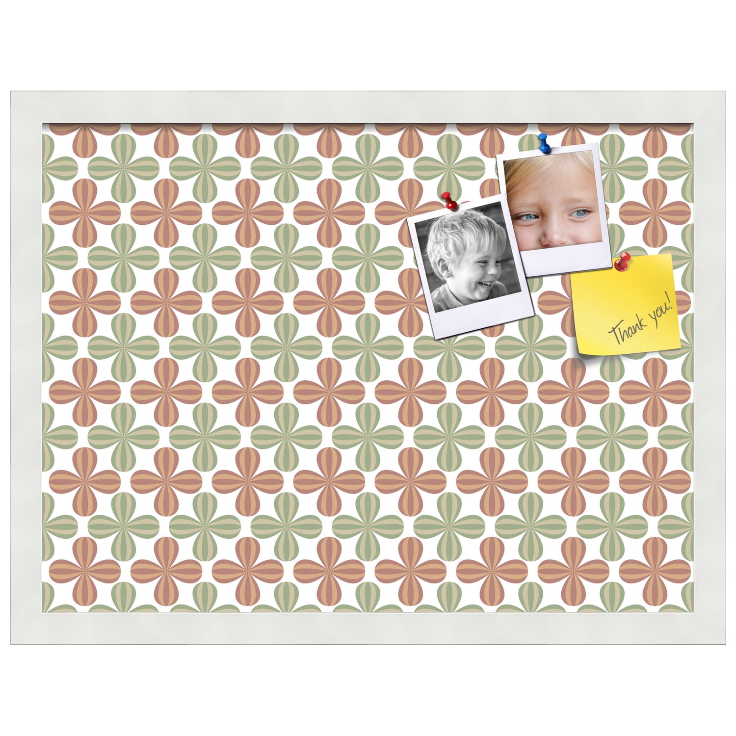 PinPix ArtToFrames 18x13 Custom Cork Bulletin Board    Poster Board Has a Fabric Style Canvas Finish, Framed in Satin White Frame (PinPix-558)