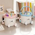 thumbnail image 6 of Mini Desk Trash Can - Cute Garbage Bin Holder, Tiny Countertop Waste Container | Compact Cleaning Storage Organizer Unit, Dorm Bedroom Office Bathroom Bedside, 6 of 7