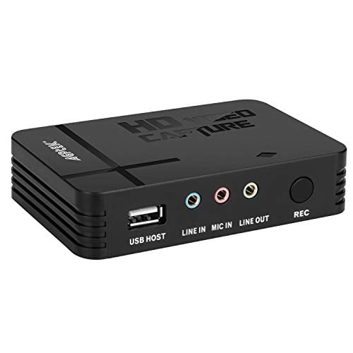 AGPTEK HDMI/YPBPR Game Capture Full HD 1080p Mic-in-Videorecorder kompatibel mit Xbox360/Xbox One/PS3/PS4 usw. 