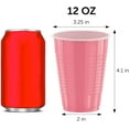 thumbnail image 6 of DecorRack Party Cups 12 fl oz Reusable Disposable Cups (Light Pink, 120), 6 of 6