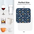 thumbnail image 6 of Lsque Modern Modern Excavator Pattern 4" Drink Coasters Set of 4, PVC Leather Absorbent Coasters, Table Coaster Set Decorative Coffee Cup Coasters Housewarming Gift -Square, 6 of 6