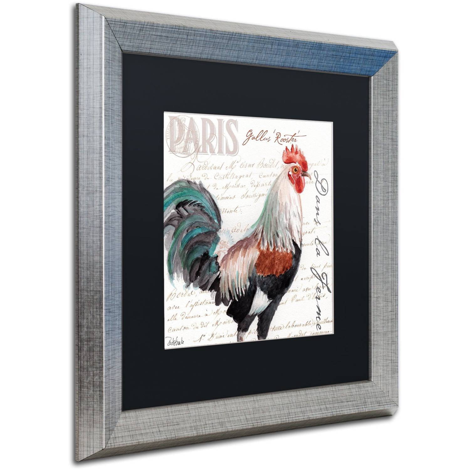 Trademark Fine Art "Flower Pod" Canvas Art by Jennifer Redstreake Black Matte, Silver Frame