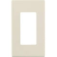 thumbnail image 2 of Leviton Decora Plus 1-Gang Screwless Wall Plate 80301-ST - Concealed Screw - 2-Pack, Beige, 2 of 4