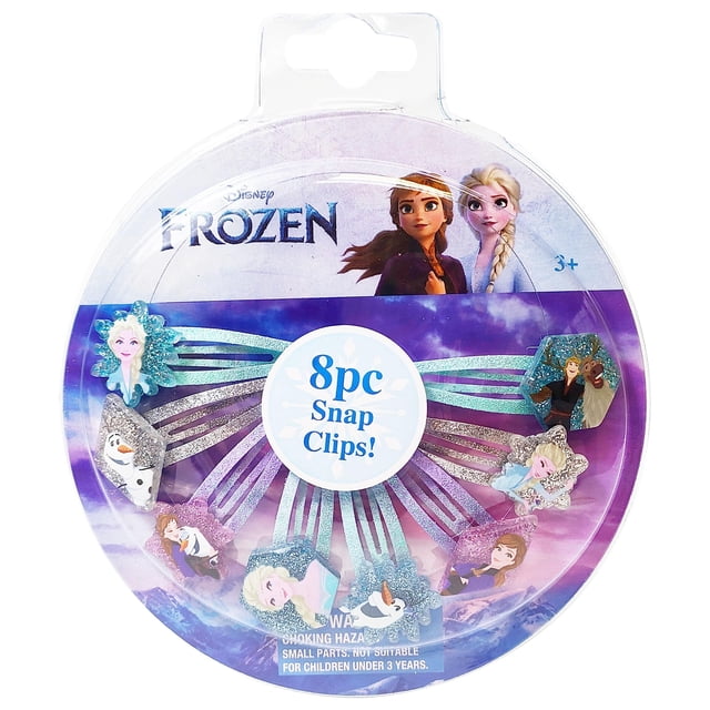 Pinzas para el pelo LUV HER Disney Frozen Snap Clips, paquete de 8 para niñas a partir de 3 años