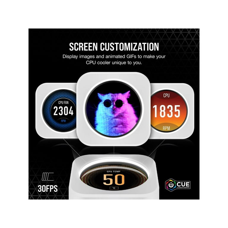 PC用ファン・クーラー CORSAIR iCUE ELITE LCD UPGRADE KIT Amazon.com: Corsair iCUE Elite CPU Cooler LCD Display