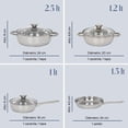 thumbnail image 4 of Bateria De Cocina 7 Pzas Acero Inoxidable Tricapa, 4 of 5