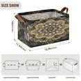 thumbnail image 4 of BZSMCE Collapsible Fabric Cube Storage Bins Gold Blossom Fashion Pattern Design Pattern Storage Box, 4 of 8