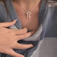 thumbnail image 5 of Fashionable Collarbone Chain with Delicate Bowknot Pendant Unique and Sophisticated Neckchain for Fashion Enthusiasts, 5 of 9