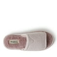 thumbnail image 5 of Dearfoams Womens Demi Rib Knit Fuzzy Slide House Slipper, 5 of 6