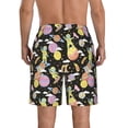 thumbnail image 3 of KLL Cartoon Astronaut In Spacesuit Men's Casual Summer Beach Shorts Hawaiian Shorts with Pockets-Large, 3 of 5