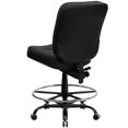 thumbnail image 2 of Scranton and Co Leather Swivel Drafting Chair in Black, 2 of 5