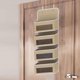 thumbnail image 5 of Organizador de armario de puerta 4 bolsillos ropa colgante de pared para dormitorio beige Gloria Bolsillo de almacenamiento, 5 of 8