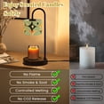 thumbnail image 5 of Candle Warmer Lamp with Timer Dimmer Mid Century Vintage 1950s Modern Retro Geometric Lattice Star Motifs Candle Lamp Warmer for Jar Candle with 4 Bulbs Gifts for Women House Warming Gifts, 5 of 8