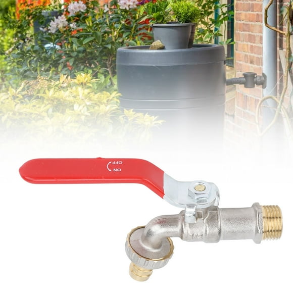 Rain Barrel Spigot Kit, Save Energy Water Bucket Spigot Brass for Rain Water Barrel for Tubs 1/2 with Filter,3/4 with Filter,1/2 with Filter Hole Opener,3/4 with Filter Hole