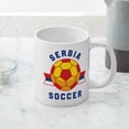 thumbnail image 5 of CafePress - Serbia Soccer Mugs - 20 Oz White Ceramic Mega Mug, 5 of 5