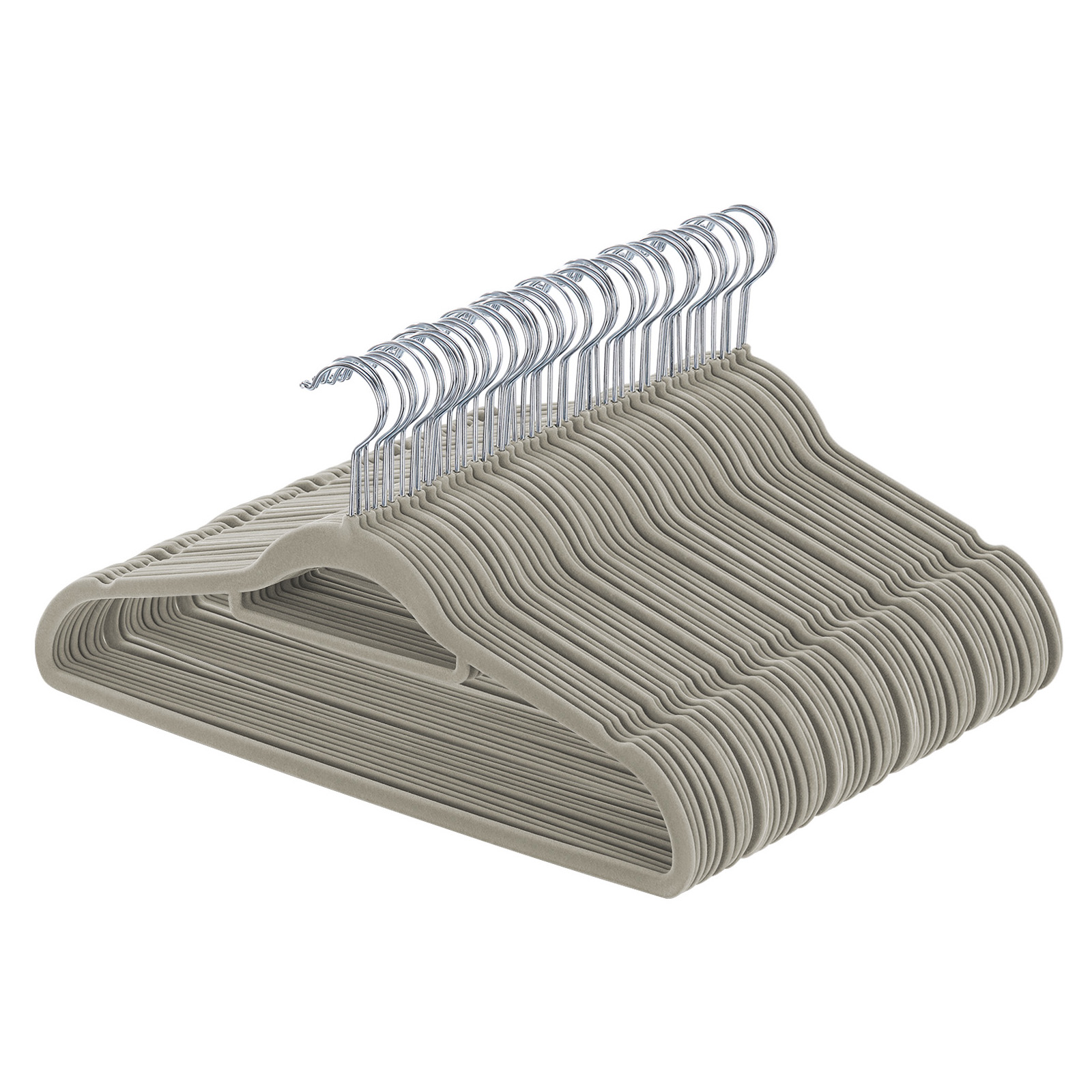 Ollieroo Premium Velvet Hangers, 50-Pack, Non-Slip, Gray-Green photo 1